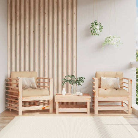 Vidaxl tuinstoelen 2 st massief grenenhout