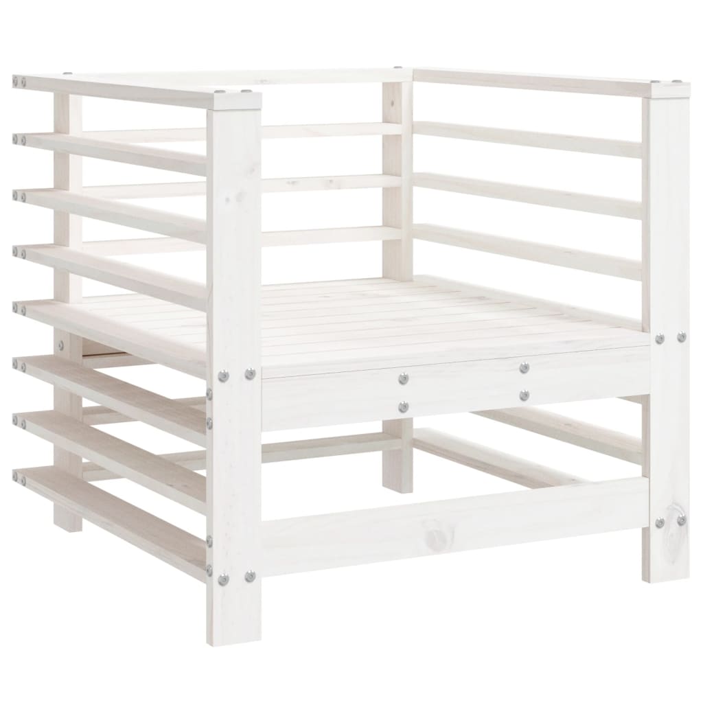 Vidaxl tuinstoelen 2 st massief grenenhout wit