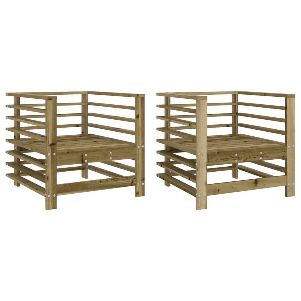 Vidaxl tuinstoelen 2 st geïmpregneerd hout