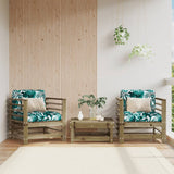 Vidaxl tuinstoelen 2 st geïmpregneerd hout