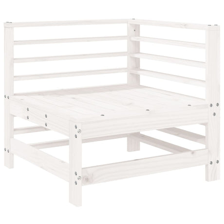 Vidaxl tuinhoekbanken 2 st massief grenenhout wit