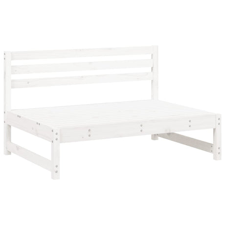 Vidaxl tuinmiddenbank 120x80 cm massief grenenhout wit