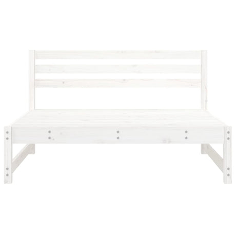 Vidaxl tuinmiddenbank 120x80 cm massief grenenhout wit