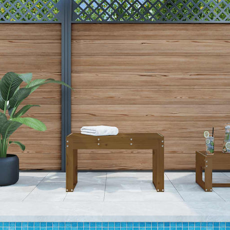 Vidaxl tuinbank 80x38x45 cm massief grenenhout honingbruin