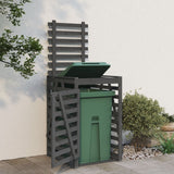 Vidaxx Containeraufbewahrung 84x90x128,5 cm massives Kiefernholz grau