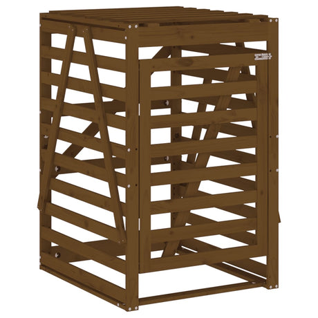 Vidaxx Containeraufbewahrung 84x90x128,5 cm massives Kiefernholz honigbraun