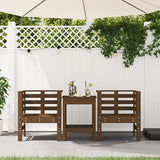 Vidaxl tuinstoelen 2 st 61,5x53x71 cm massief grenenhout honingbruin