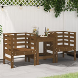 Vidaxl tuinstoelen 2 st 61,5x53x71 cm massief grenenhout honingbruin