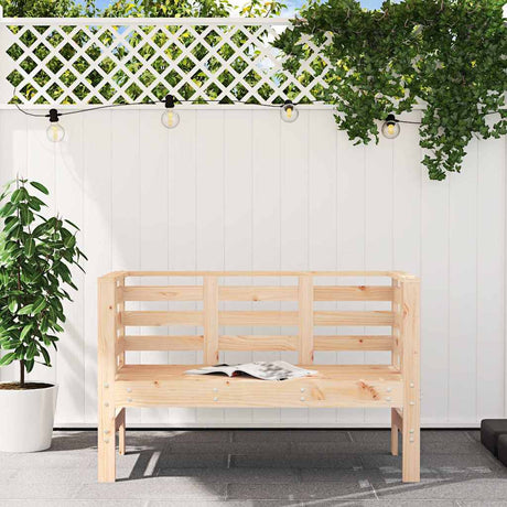 Vidaxl tuinbankje 111,5x53x71 cm massief grenenhout