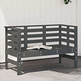 Vidaxl tuinbankje 111,5x53x71 cm massief grenenhout grijs
