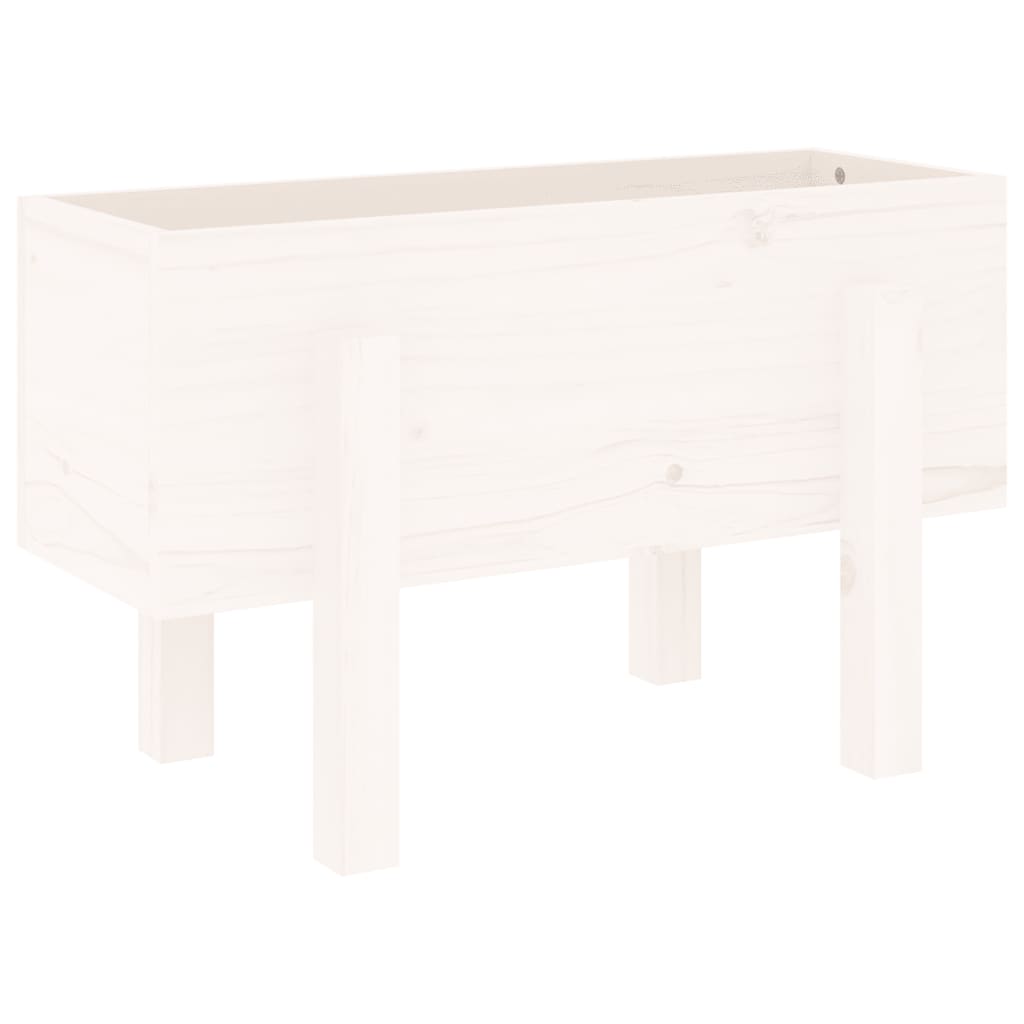 Vidaxx Pflanzgefäß 62x30x38 cm massives Kiefernholz weiß