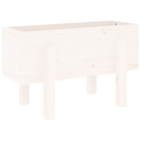 Vidaxx Pflanzgefäß 62x30x38 cm massives Kiefernholz weiß