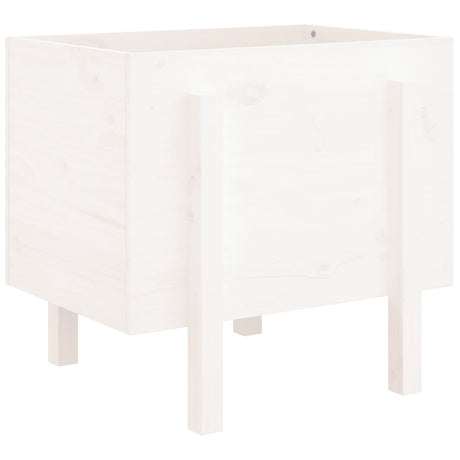 Vidaxx Pflanzgefäß 62x50x57 cm massives Kiefernholz weiß