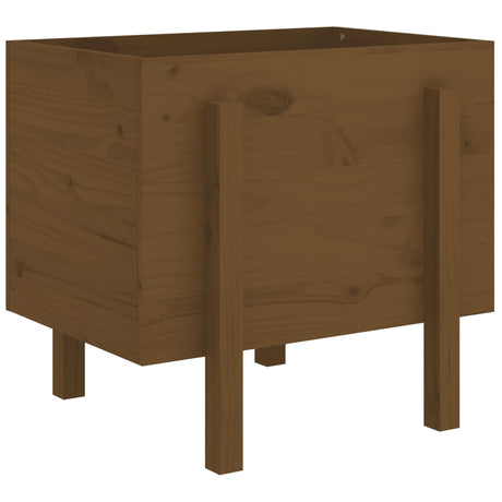 Vidaxx 810552 Pflanzgefäß 62x50x57 cm massives Kiefernholz honigbraun