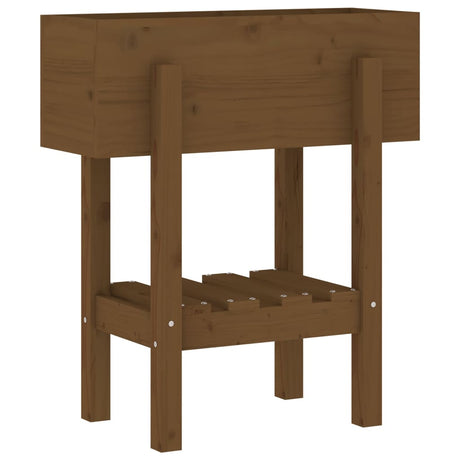 Vidaxx Pflanzgefäß 62x30x69 cm massives Kiefernholz honigbraun