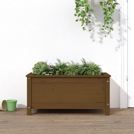 Vidaxx Pflanzgefäß 82,5x40x39 cm massives Kiefernholz honigbraun