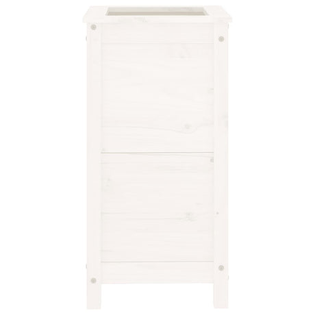 Vidaxx Pflanzgefäß 40x40x78 cm massives Kiefernholz weiß