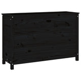 Vidaxx Pflanzgefäß erhöht 119,5x40x78 cm massives Kiefernholz schwarz