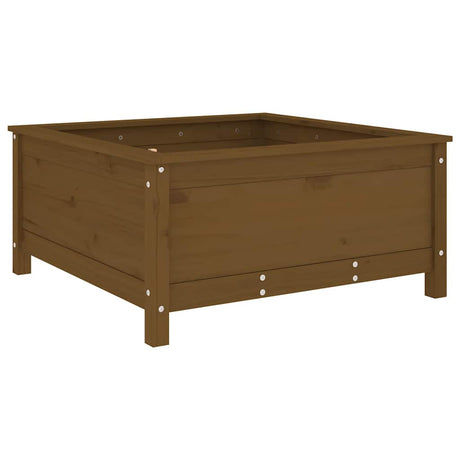 Vidaxx Pflanzgefäß 82,5x82,5x39 cm massives Kiefernholz honigbraun