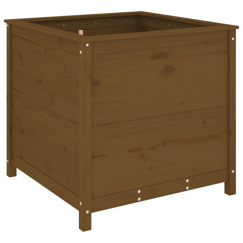 Vidaxx Pflanzgefäß 82,5x82,5x78 cm massives Kiefernholz honigbraun