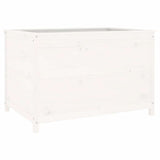 Vidaxx Pflanzgefäß erhöht 119,5x82,5x78 cm massives Kiefernholz weiß