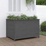 Vidaxx Pflanzgefäß erhöht 119,5x82,5x78 cm massives Kiefernholz grau