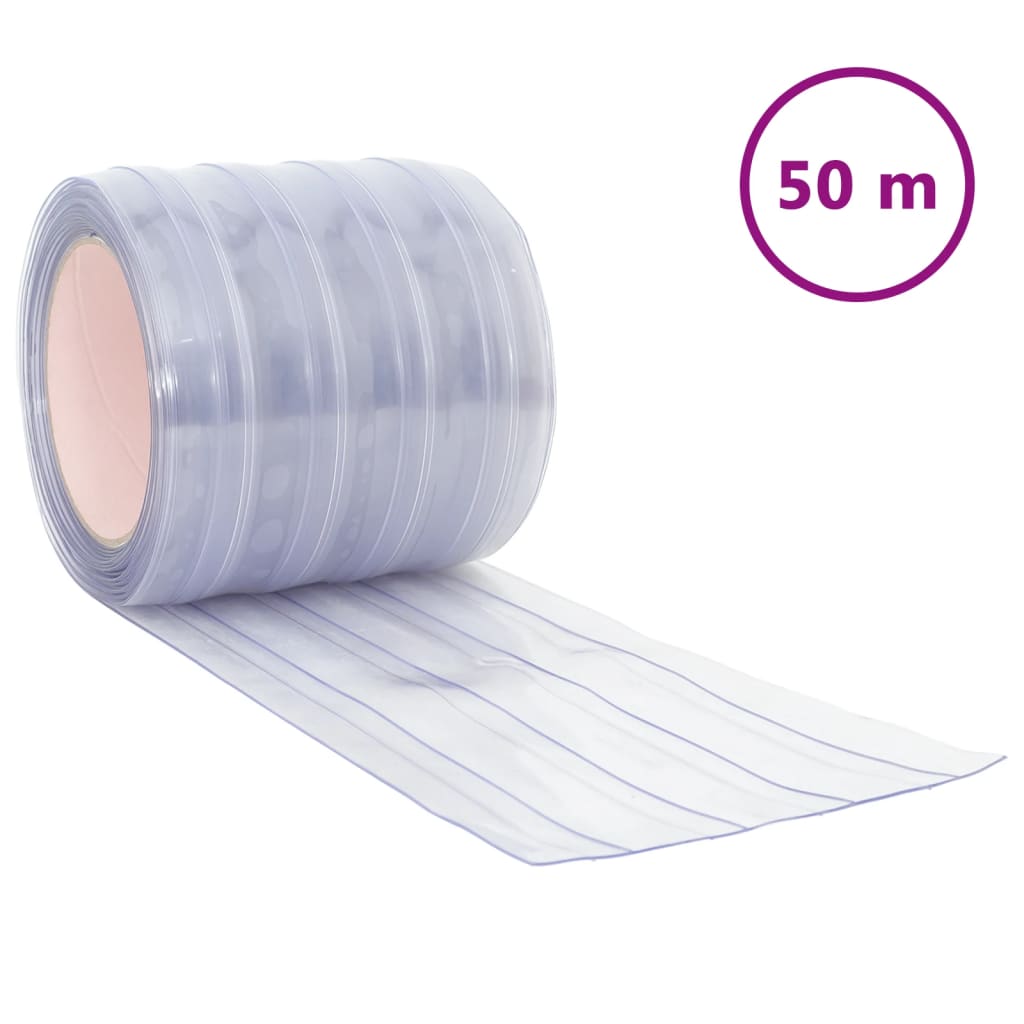 Vidaxx Türvorhang 200x1,6 mm 50 m PVC transparent