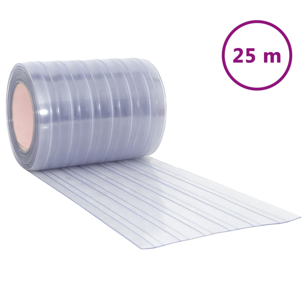 Vidaxx Türvorhang 300x2,6 mm 25 m PVC transparent