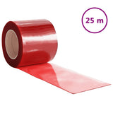 Vidaxx Türvorhang 200x1,6 mm 25 m PVC rot