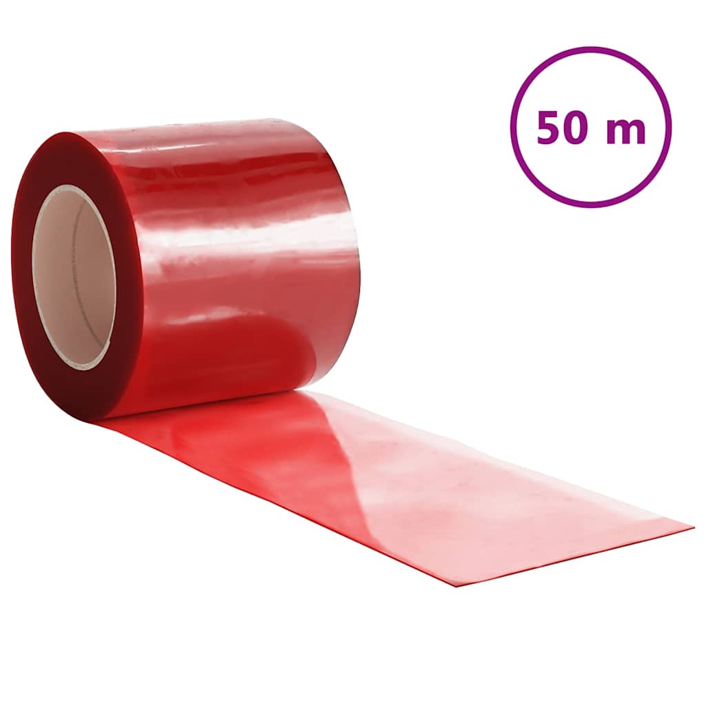 Vidaxx Türvorhang 200x1,6 mm 50 m PVC rot