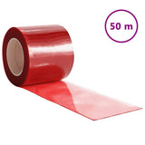 Vidaxx Türvorhang 200x1,6 mm 50 m PVC rot