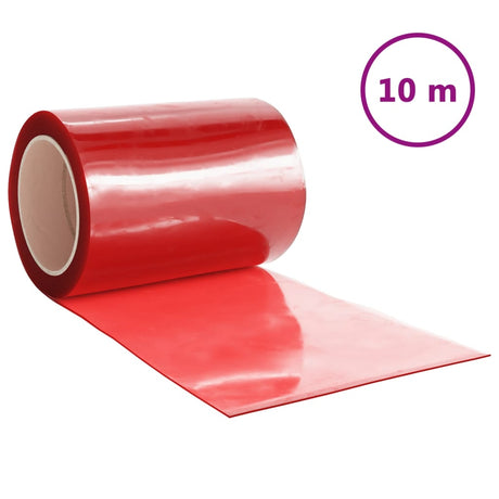 Vidaxx Türvorhang 300x2,6 mm 10 m PVC rot