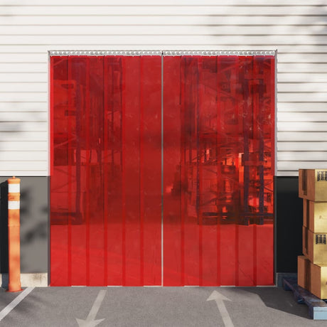 Vidaxx Türvorhang 300x2,6 mm 10 m PVC rot