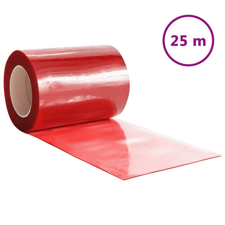 Vidaxx Türvorhang 300x2,6 mm 25 m PVC rot