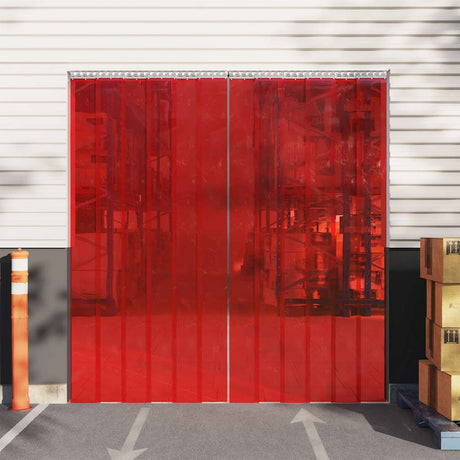Vidaxx Türvorhang 300x2,6 mm 25 m PVC rot