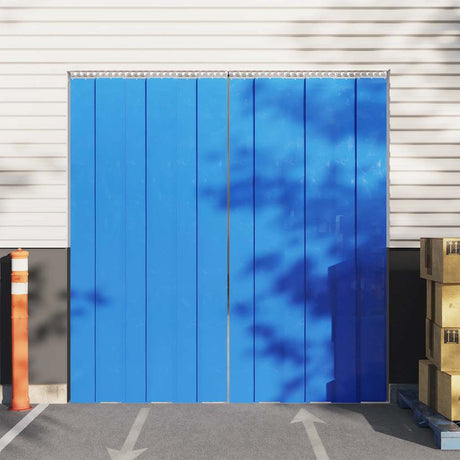 VidaXL Türvorhang 200x1,6 mm 10 m PVC blau