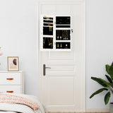 Vidaxx Schmuckschrank mit Spiegel zur Wandmontage 30x8,5x67 cm weiß