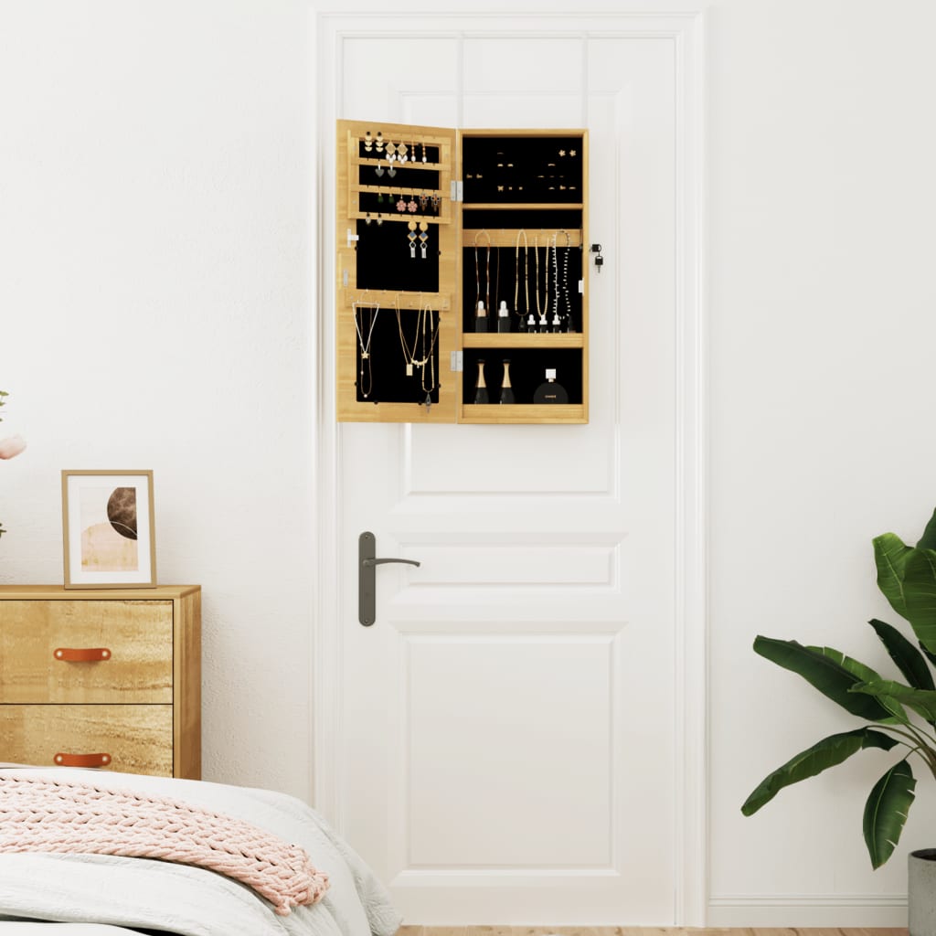 Vidaxx Schmuckschrank mit Spiegel zur Wandmontage 30x8,5x67 cm