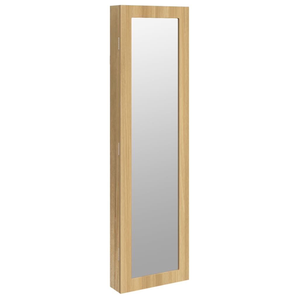 Vidaxx Schmuckschrank mit Spiegel zur Wandmontage 30x8,5x106 cm