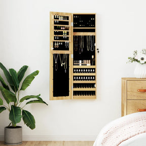 Vidaxx Schmuckschrank mit Spiegel zur Wandmontage 30x8,5x106 cm