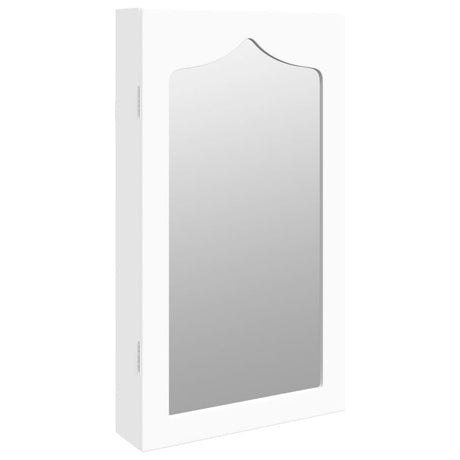 Vidaxx Schmuckschrank mit Spiegel zur Wandmontage 37,5x10x67 cm weiß