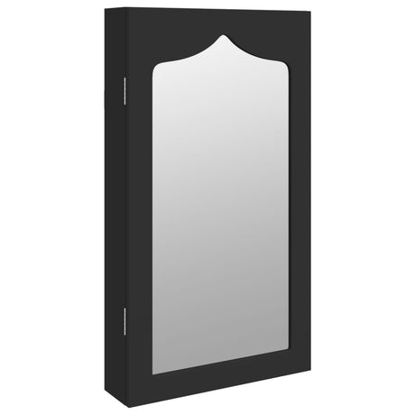 Vidaxx Schmuckschrank mit Spiegel zur Wandmontage 37,5x10x67 cm schwarz