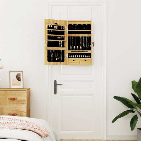 Vidaxx Schmuckschrank mit Spiegel zur Wandmontage 37,5x10x67 cm