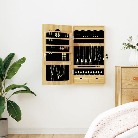 Vidaxx Schmuckschrank mit Spiegel zur Wandmontage 37,5x10x67 cm