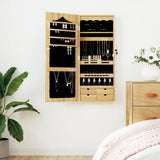 Vidaxx Schmuckschrank mit Spiegel zur Wandmontage 37,5x10x90 cm