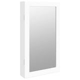 Vidaxx Schmuckschrank mit Spiegel und LED-Wandmontage weiß