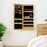 Vidaxx Schmuckschrank mit Spiegel und LED-Wandmontage