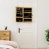 Vidaxx Schmuckschrank mit Spiegel und LED-Wandmontage