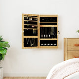 Vidaxx Schmuckschrank mit Spiegel und LED-Wandmontage