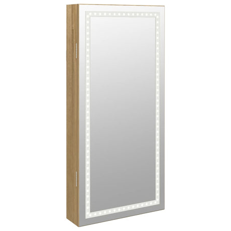 Vidaxx Schmuckschrank mit Spiegel und LED-Wandmontage